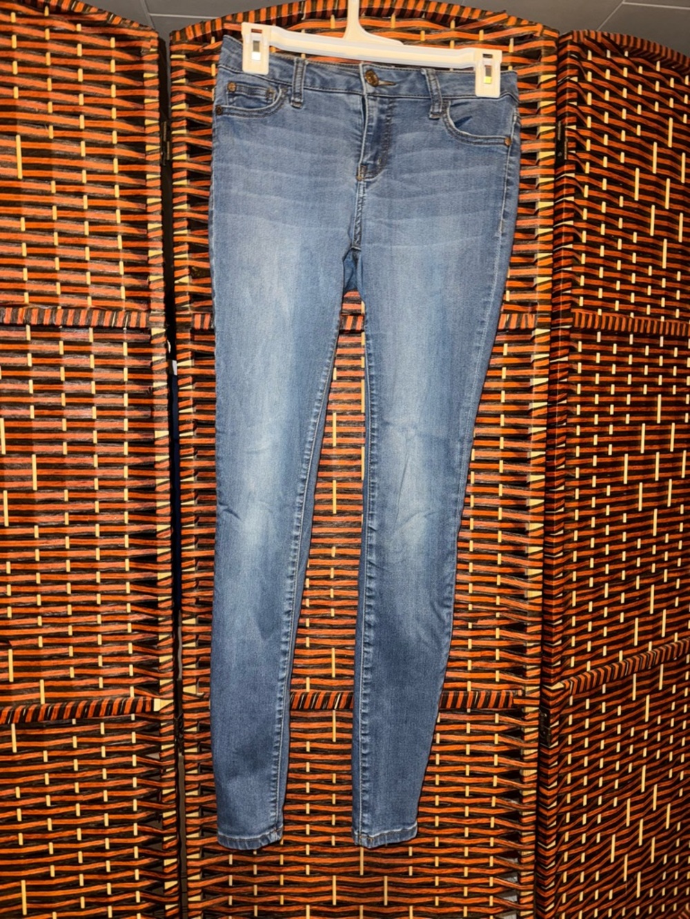 Blue low-Rise Skinny Jeans - Women